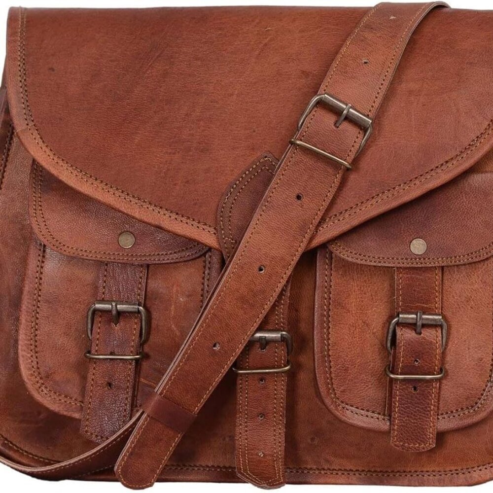 14 Inch Leather Purse Women Shoulder Bag Crossbody Satchel Ladies Tote Travel Pu